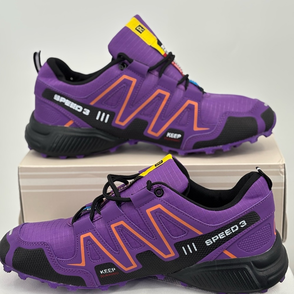Keep Running KR Purple and Black Speed 3 Trail Running & Hiking W 12.5 M 10.5